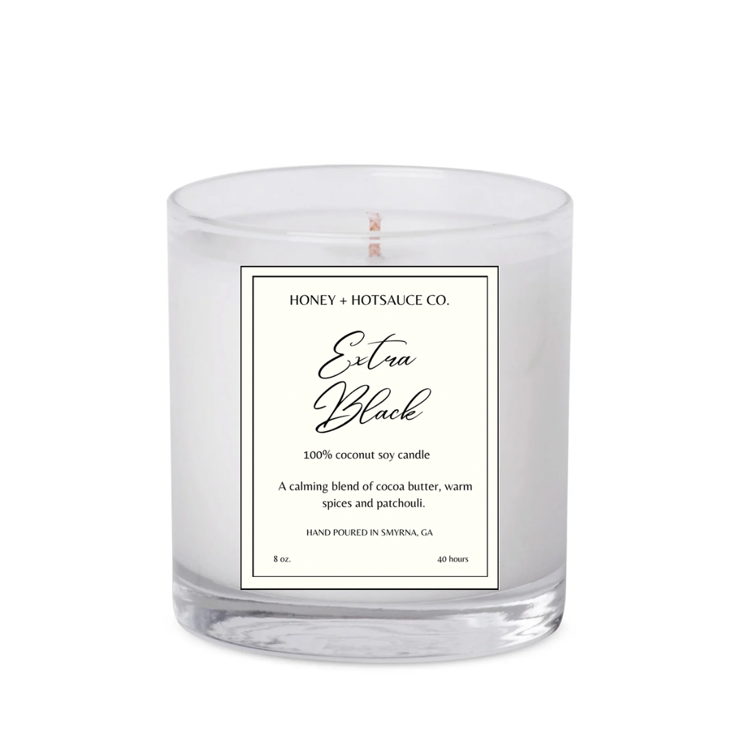 "Extra Black" Scented Candle